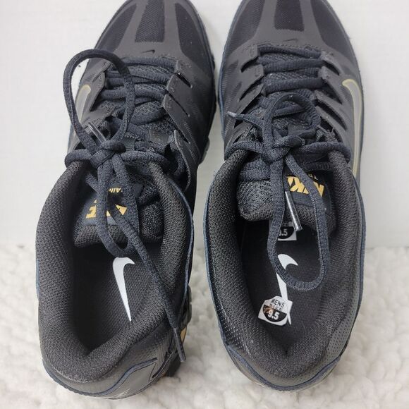 Nike Reax 8 TR Mens Size 9.5 Cross Training Sneaker Black Gold Low Top Shoes - Picture 8 of 11
